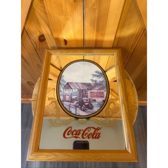 Vintage Coca-Cola mirror framed (5646) - Picture 1 of 2